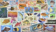 Fish Sealife 500 Different Stamps