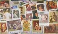 Paintings  500 Different Stamps