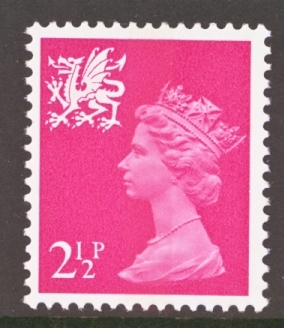 SG  W13 2½p Red
