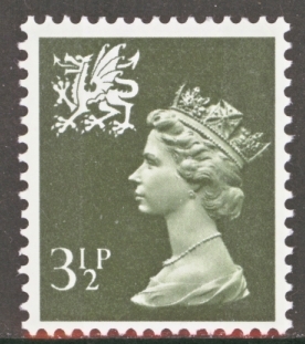 SG  W16 3½p Olive 2 Bands